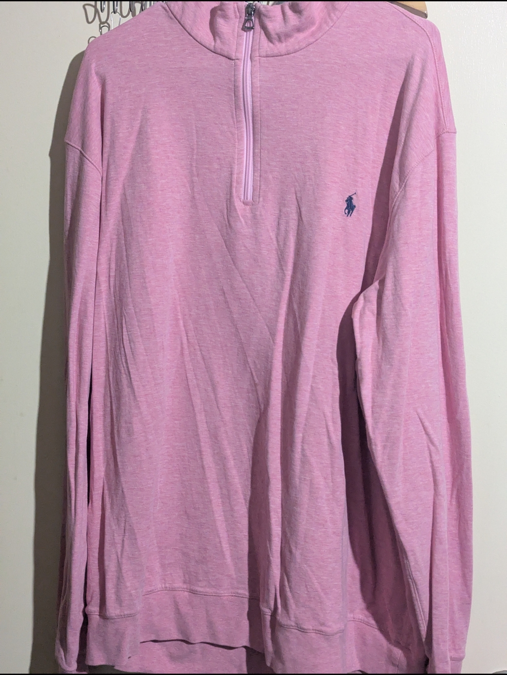 Polo by Ralph Lauren Pink Half-Zip Pullover Skirt (Brand Visible)
